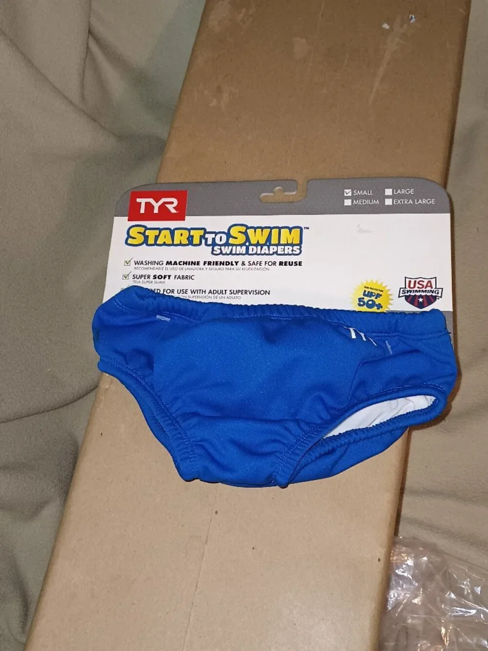 NEW TYR Kids’ Start to Swim™ Swim Diaper Blue Small 0-6 Months